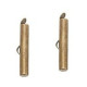 Slide end tubes 30mm - Antique bronze